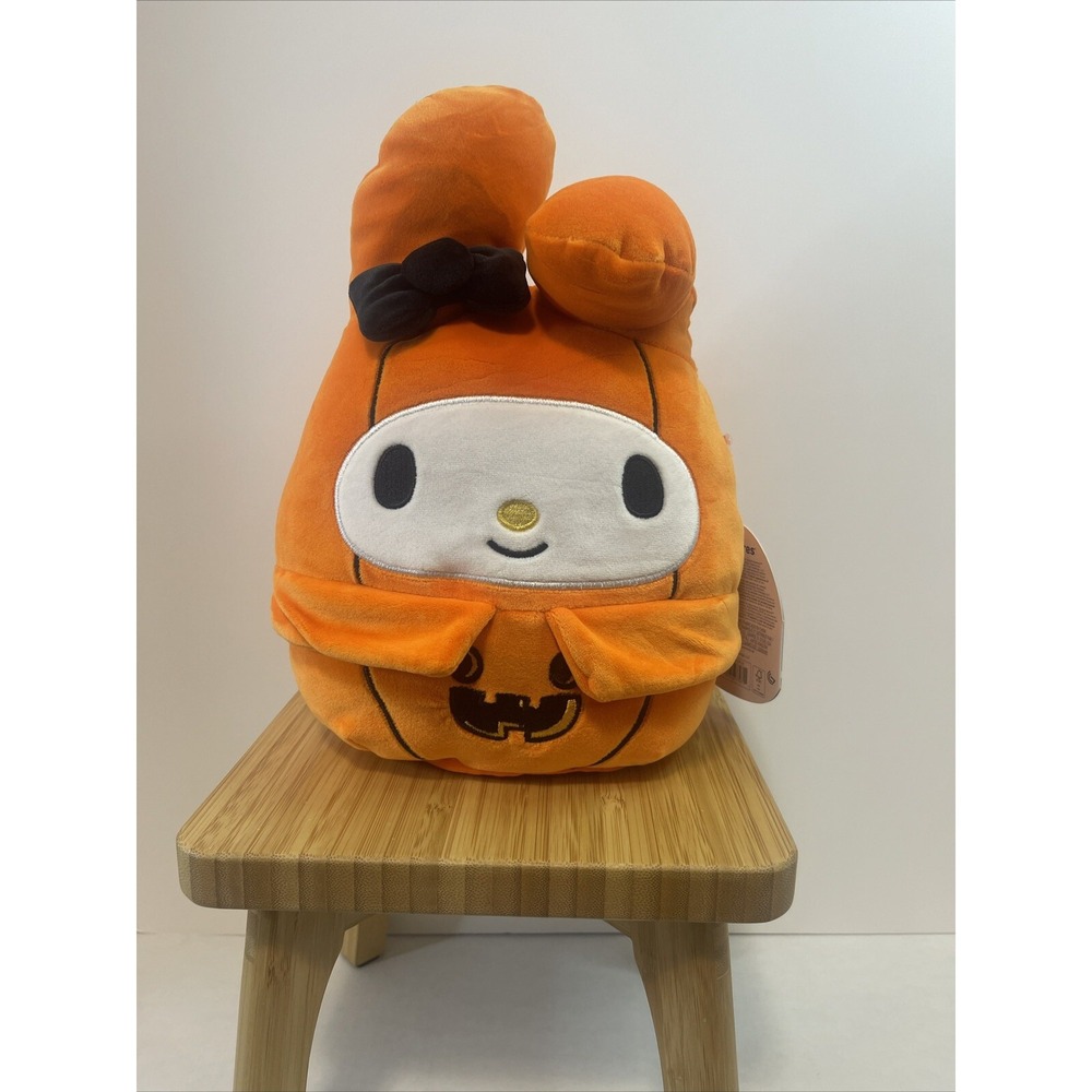Squishmallows Hello Kitty and Friends My Melody Halloween Pumpkin Plush 10" 2024